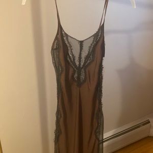Urban Outfitters Lacy Maxi Dress deep purple / maroon